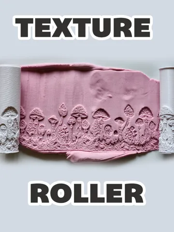 Modelo para impresión 3D: Texture Roller V403 | Mushrooms II — vista de referencia 2