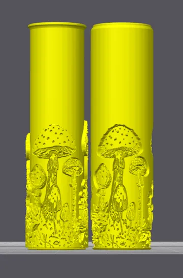 Modelo para impresión 3D: Texture Roller V403 | Mushrooms II — vista de referencia 4