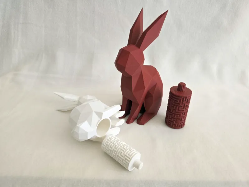Low Poly Easter Bunny Maze Box