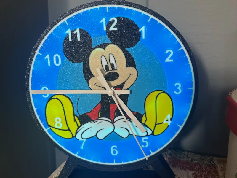 MicKey Mouse Lightbox Clock