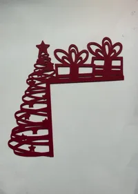 Coin de porte sapin de Noël avec cadeaux — photo 3