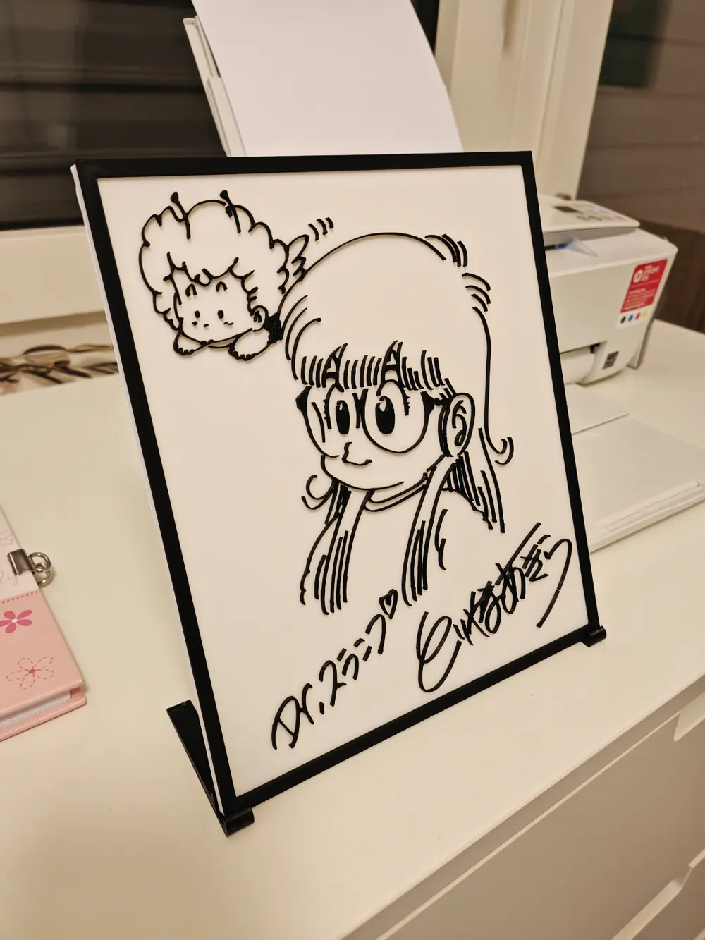 Original Akira Toriyama signed art Dr. Slump Arale character drawing by ...