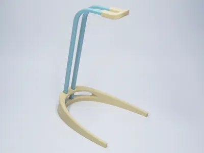 Headphone holder for desk v2 fully 3D printed