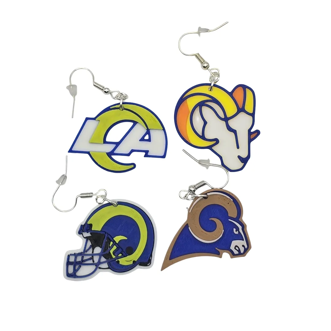 4 Los Angeles Rams Earrings view 2