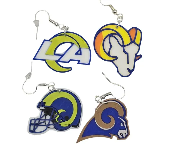 4 Los Angeles Rams Earrings