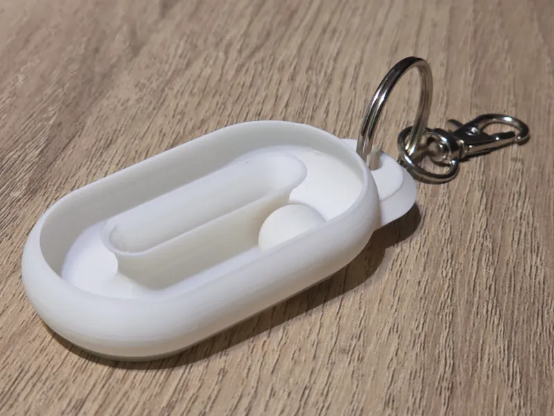 Oval Ball Ring Fidget Keychain – Print in Place