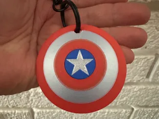 Captain America Shield Keychain
