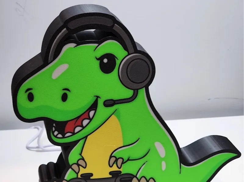 Lightbox - Gaming green dino