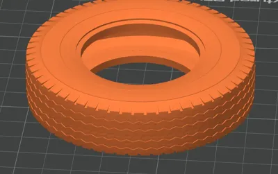 1/14 RC printed tires, narrow and wide