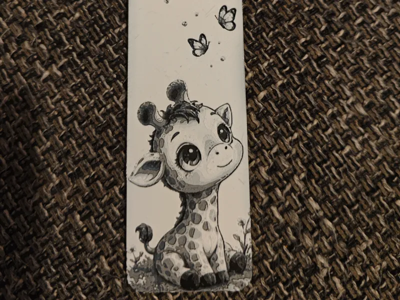 Süßes Giraffen Lesezeichen - Kawaii Giraffe 