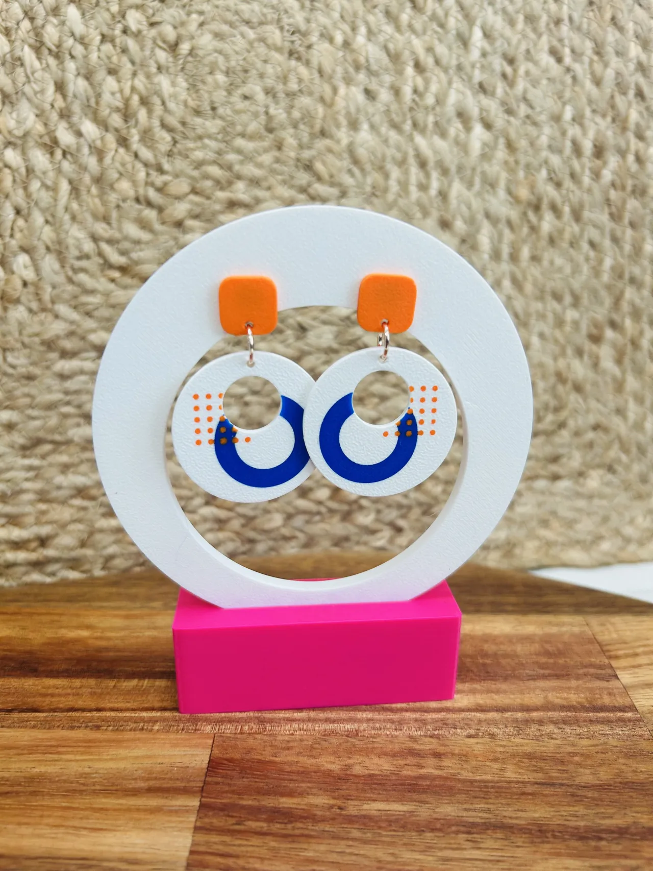 geometric earrings view 3