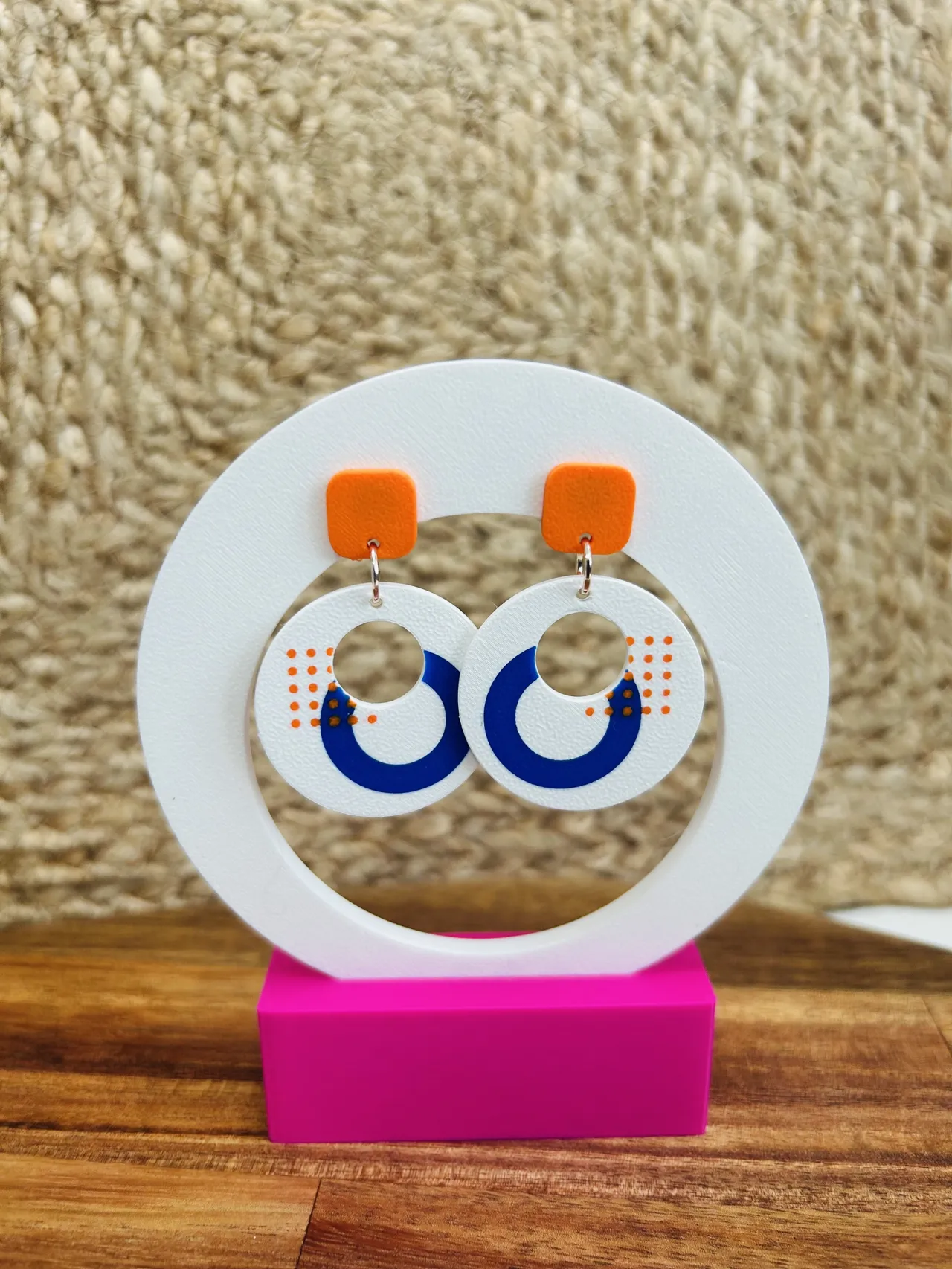 geometric earrings view 2