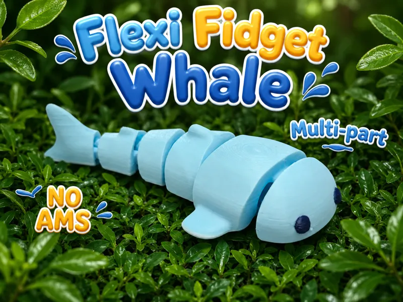 Flexi Fidget Whale [ NO AMS - Multi-part ]