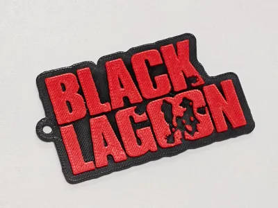 Black Lagoon Logo Keychain