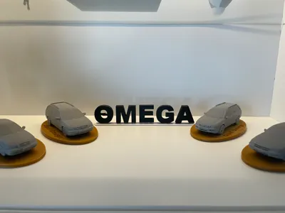 OMEGA Lettering for the Display Case - Opel Omega