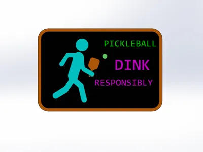 Pickleball Sign for Public Courts