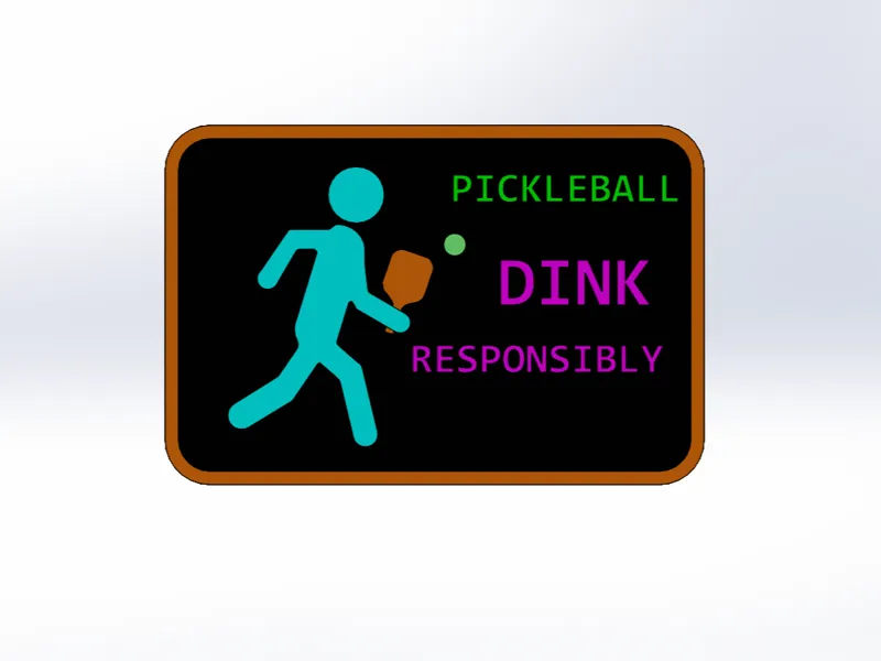 Pickleball Sign for Public Courts