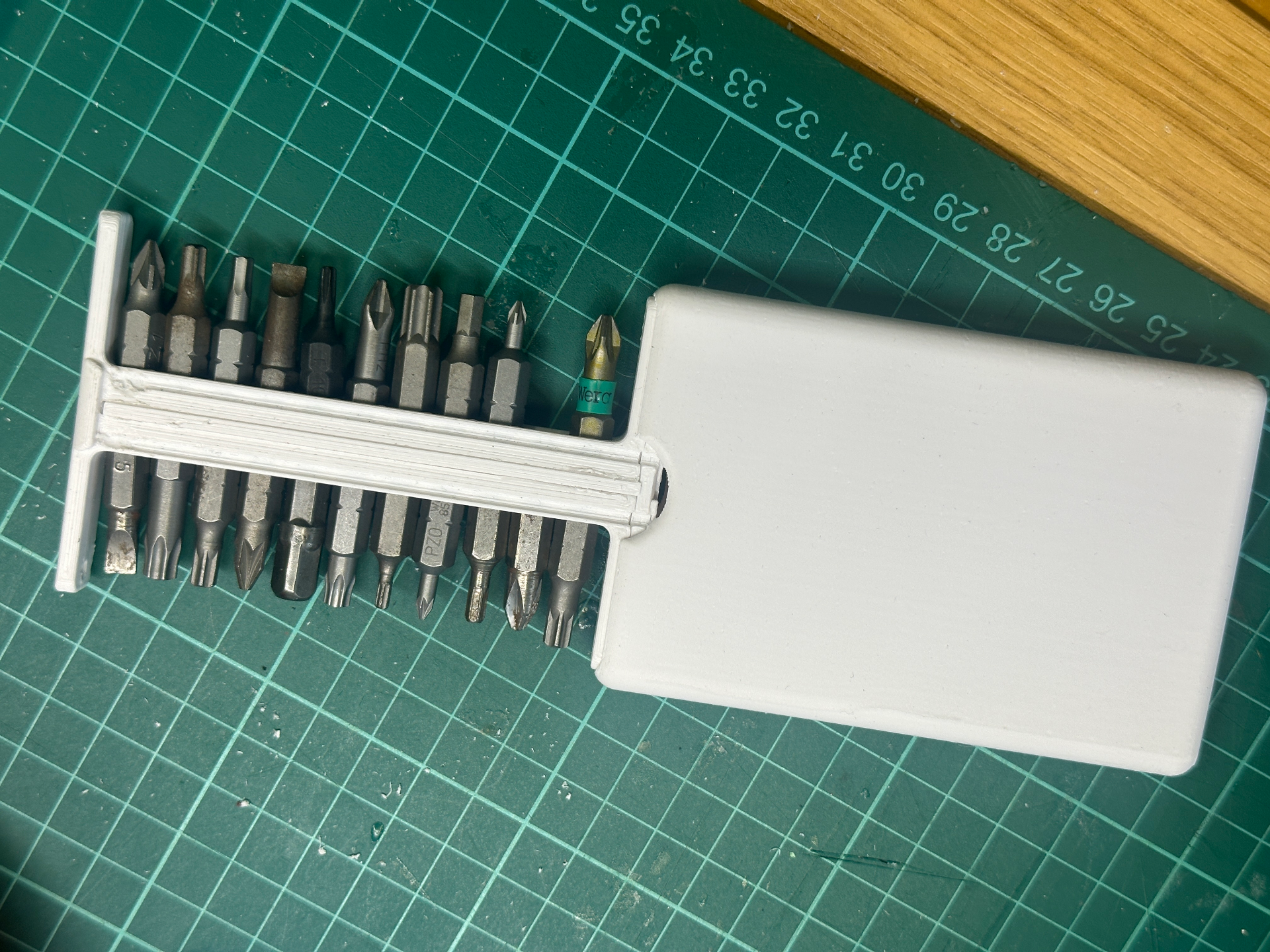 Quarter Inch Screwdriver Bit Storage Holder Case