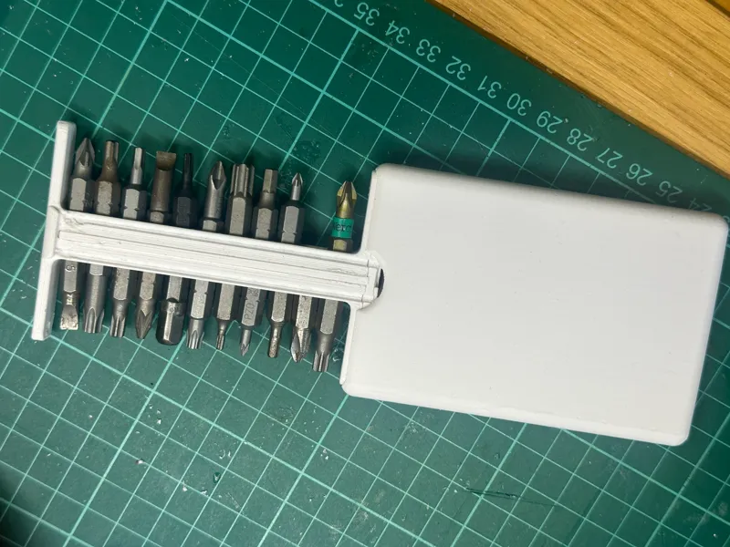 Quarter Inch Screwdriver Bit Storage Holder Case