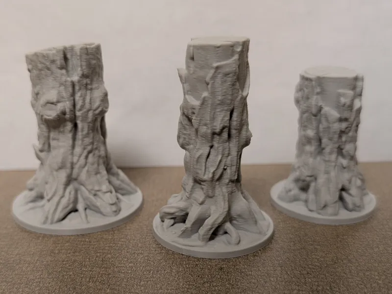 D&D Tree scatter terrain miniature (3 tree minis)