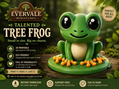 Talented Tree Frog | Evervale Miniatures