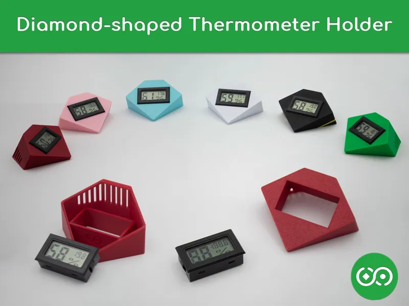 Diamond-shaped Thermometer Holder