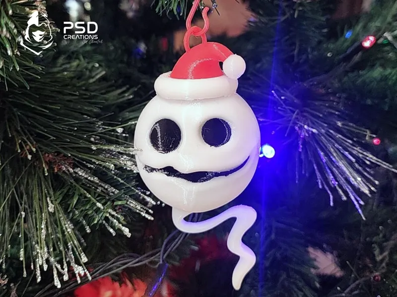Ghost Ball - 3D Ornament for Christmas Tree! 