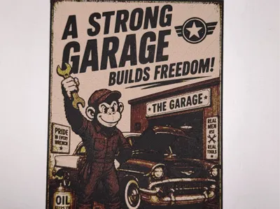 Henry the Chimp - Garage Propaganda Art