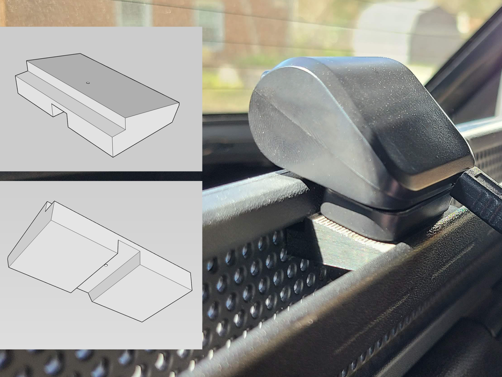 NC Mazda Miata Rear Facing Dash Camera Mount