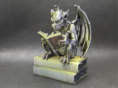 Library guardian gargoyle