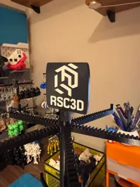 Placa para ser fixado no topo.