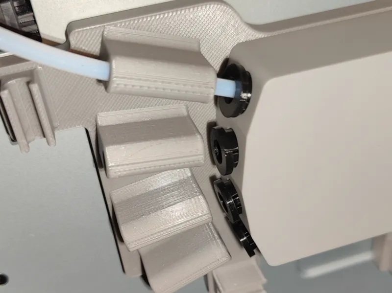 AMS Hub PTFE release button