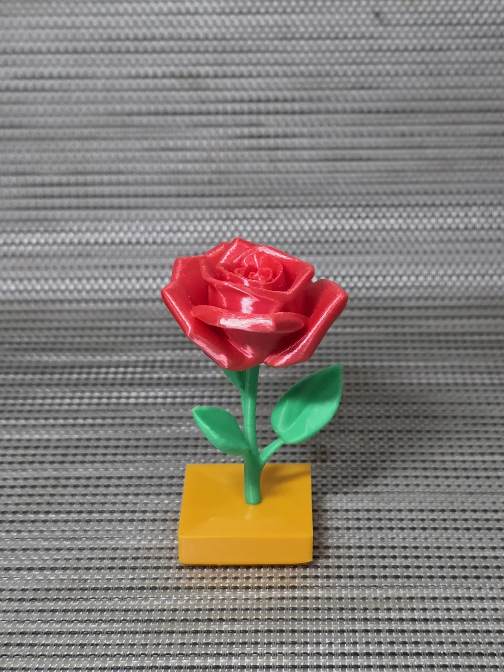Natural Rose with Stem and Base by LuckyShot - MakerWorld