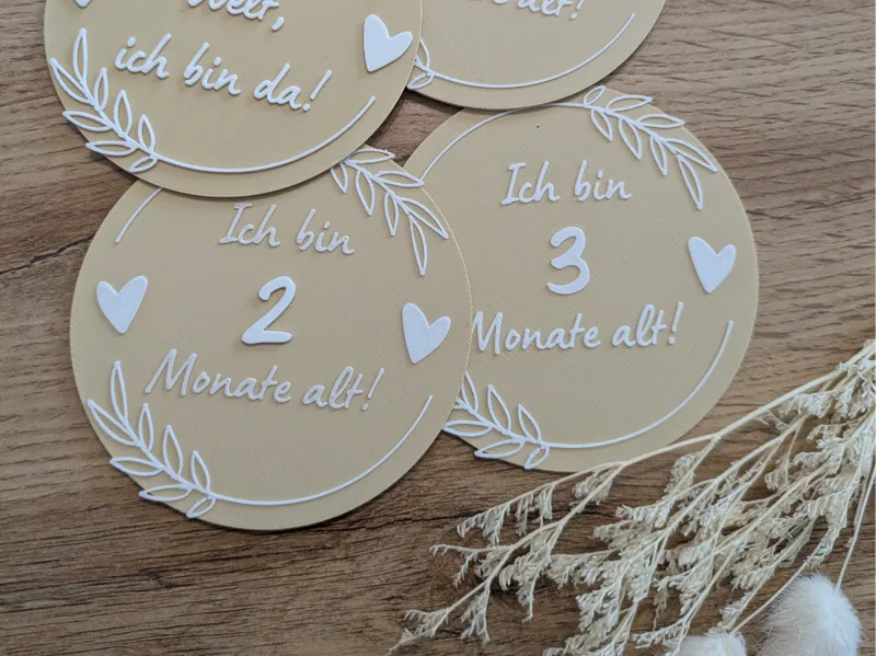Meilensteinkarten von Geburt bis 12 Monate