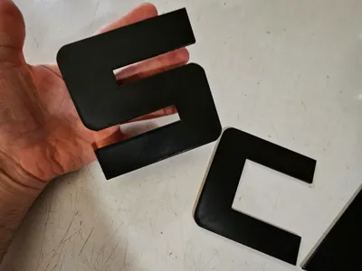 SCANIA Old Style Logo – 3D Printed Letters