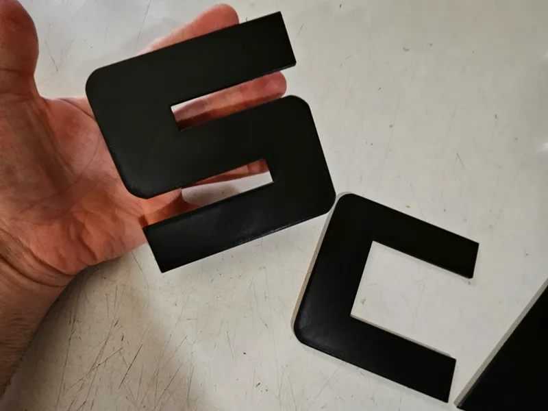 SCANIA Old Style Logo – 3D Printed Letters