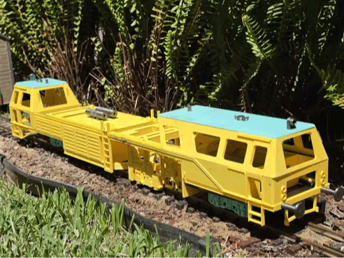 Letrero o emblema decorativo: Plasser&Theurer Duomatic 07-32 H0. Referencia del modelo original.