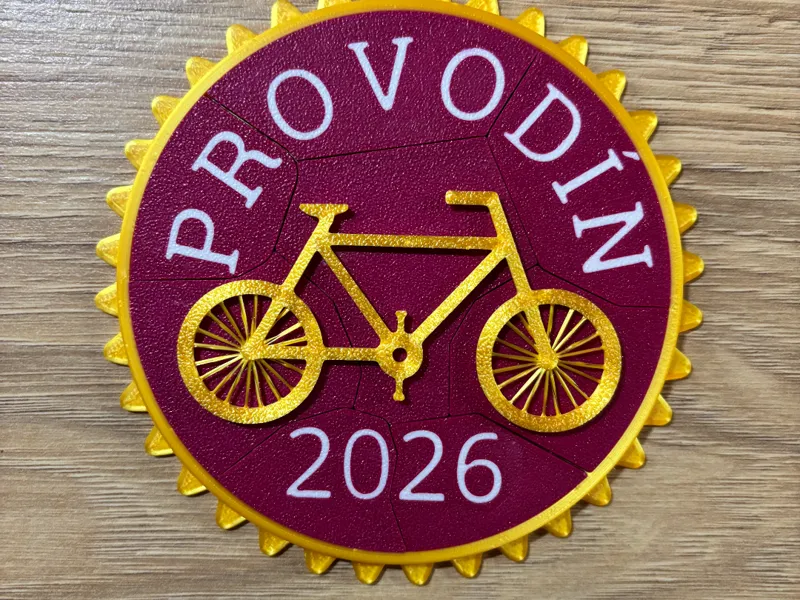 Bike Medal for kids split on parts 