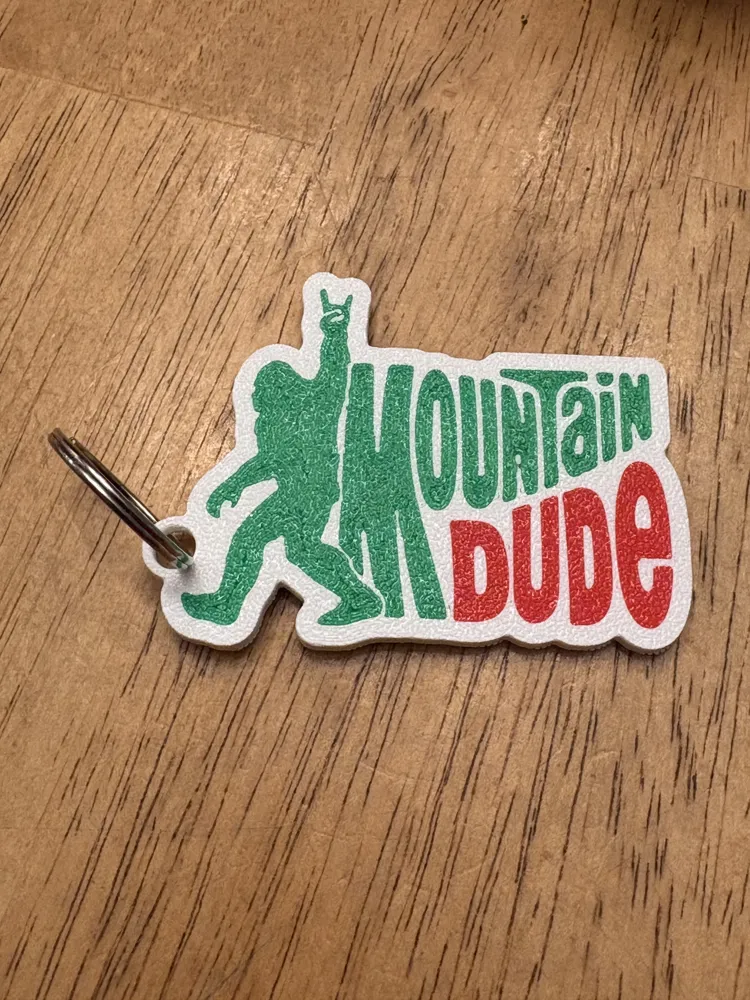 Mountain Dude (Bigfoot / Sasquatch) Keychain - Free 3D Print Model ...