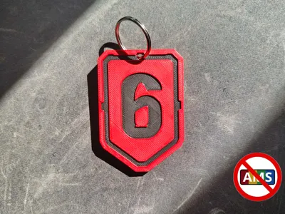 Rainbow Six | Siege X logo keychain | NO AMS