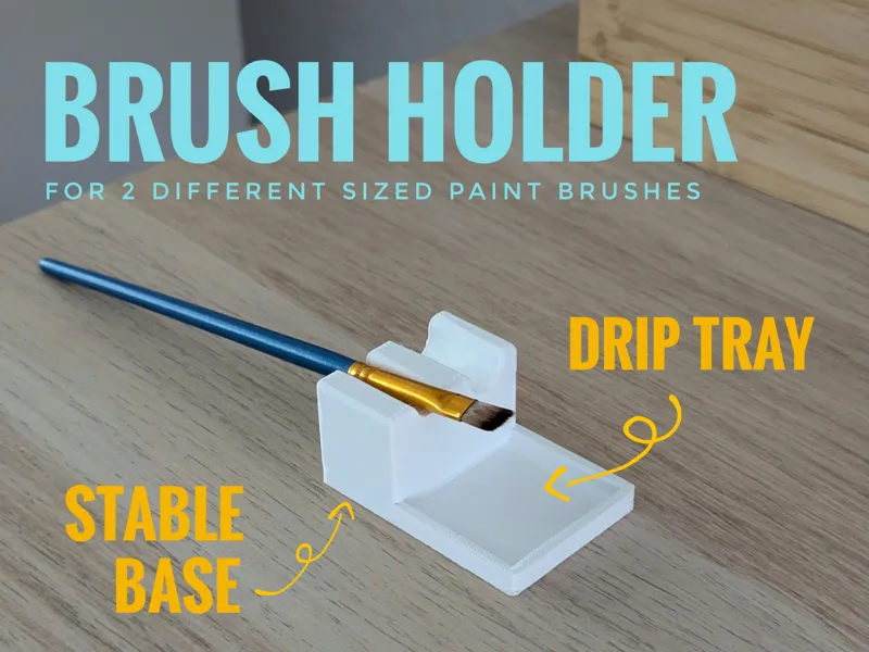 Brush Holder (with drip tray)