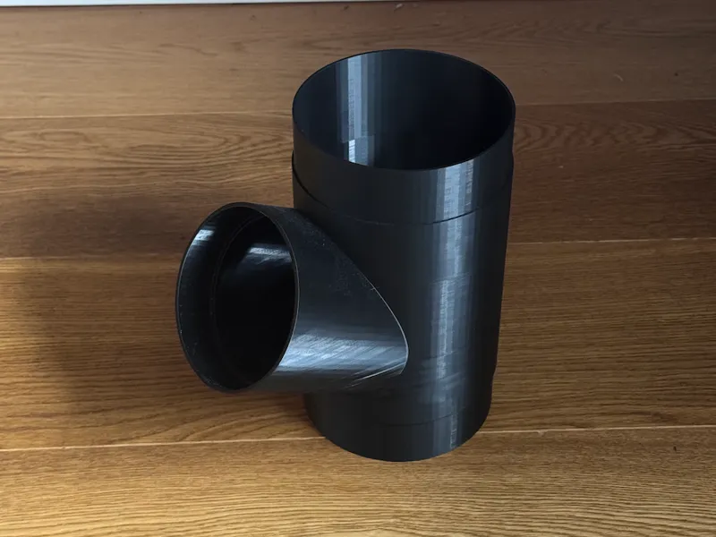 Manrose 125mm Duct Y adapter to ball valve 