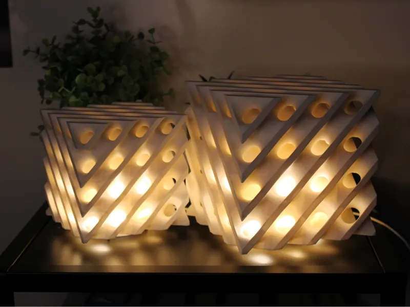 Rhombus Lamp Shade LED Lamp Kit 001 Small