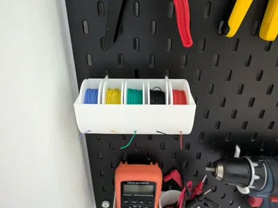 Skadis Wire Spool Holder - Free 3D Print Model - MakerWorld