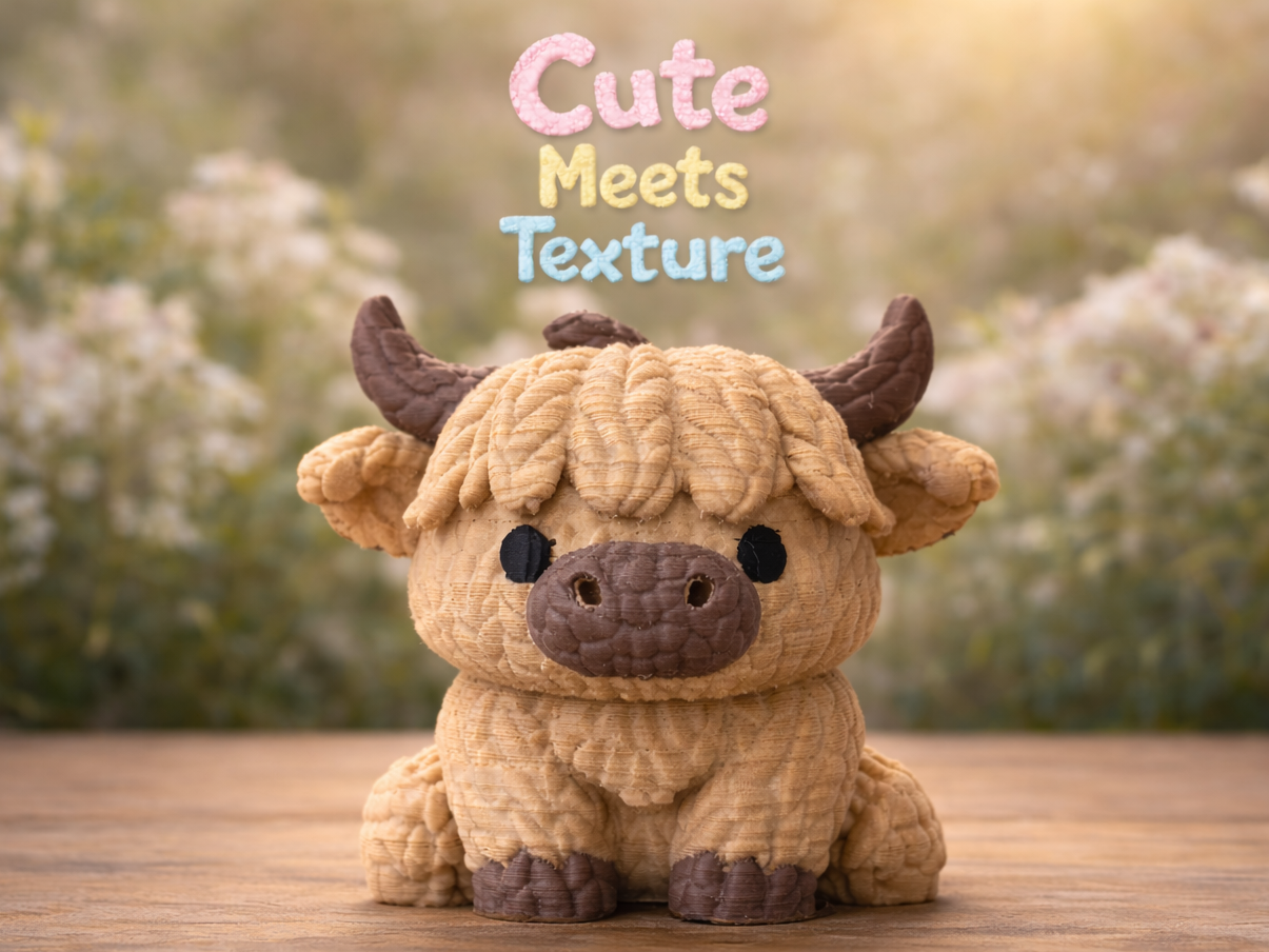 Truffle the Highland Cow - Cute Meets Texture
