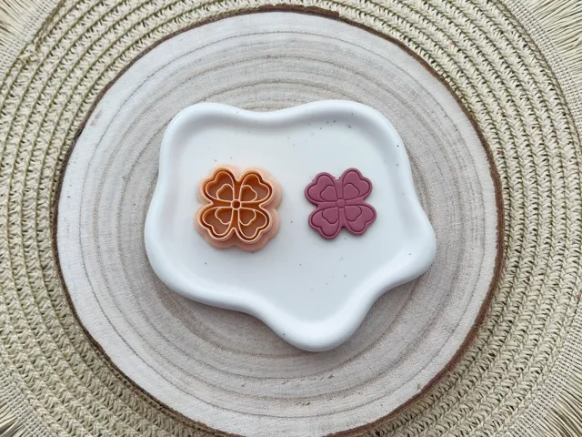 Four Leaves Clover Polymer Clay Earrings Cutter