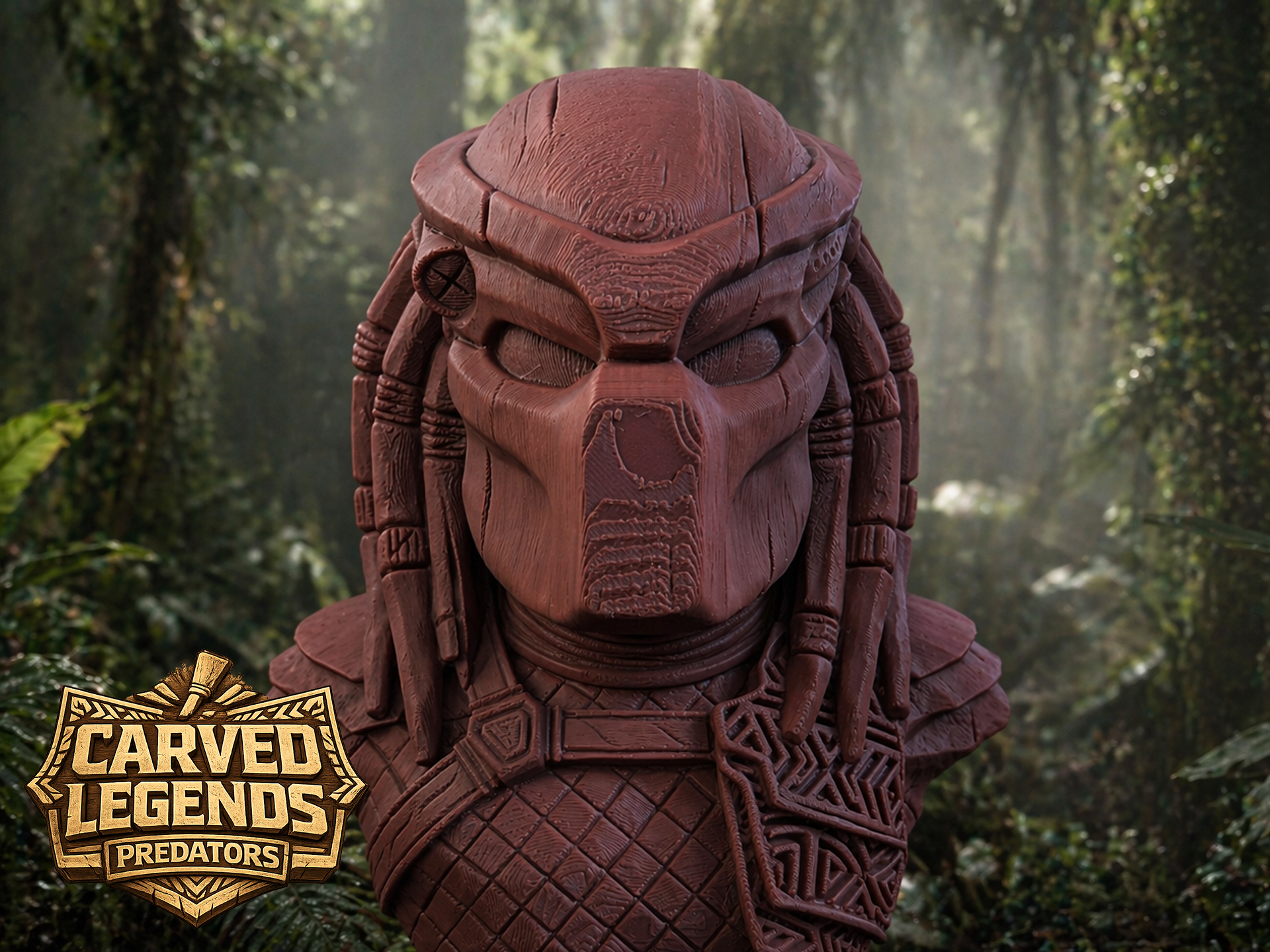 Predator Jungle Hunter – Carved Legends Wall Art