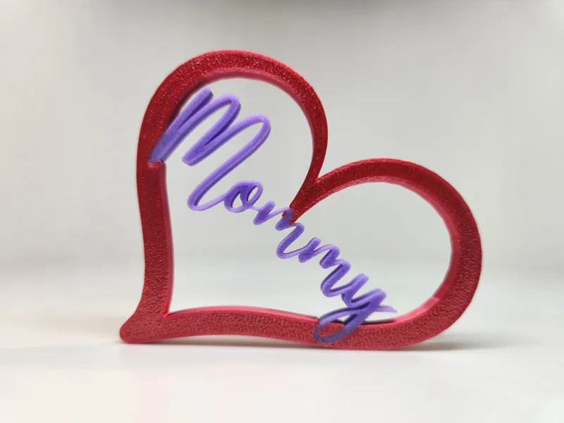 Mommy Heart - Gift Tag, Desk Sign