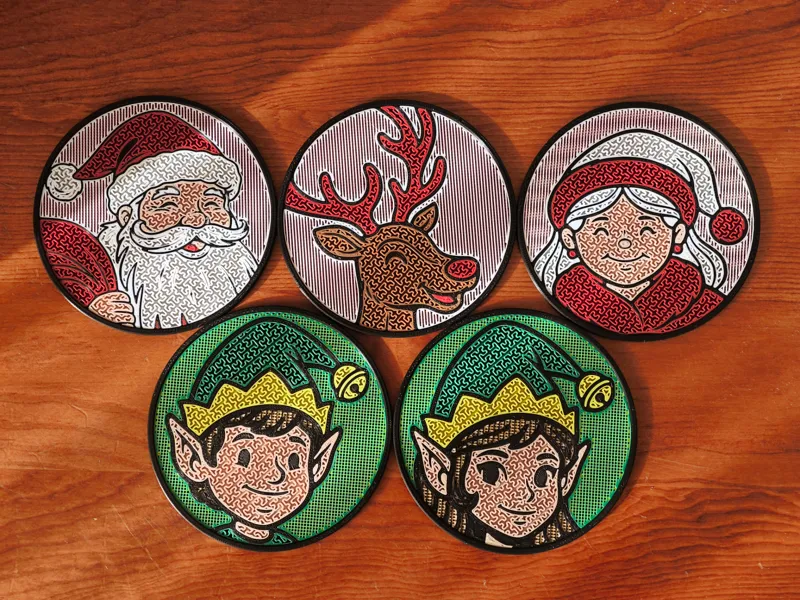 Christmas coasters