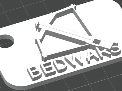 Bedwars Crossbow Keychain